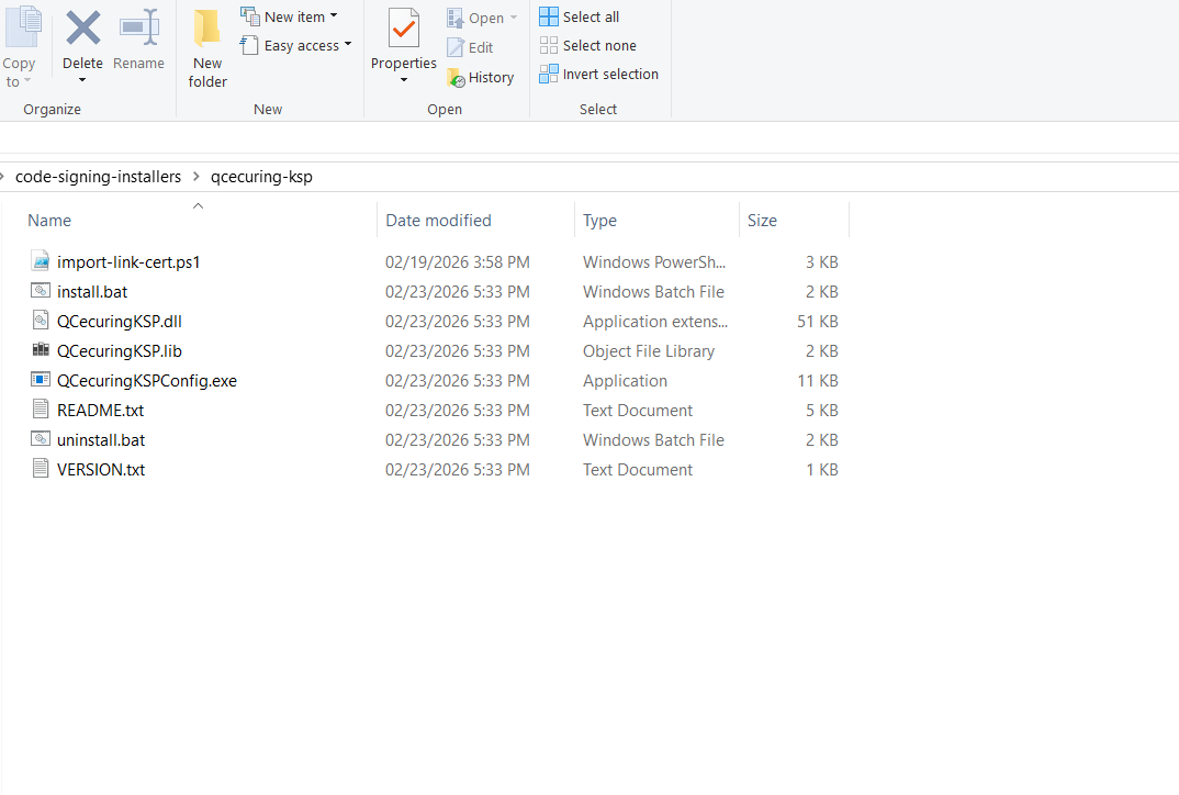 Code Signing Installer
