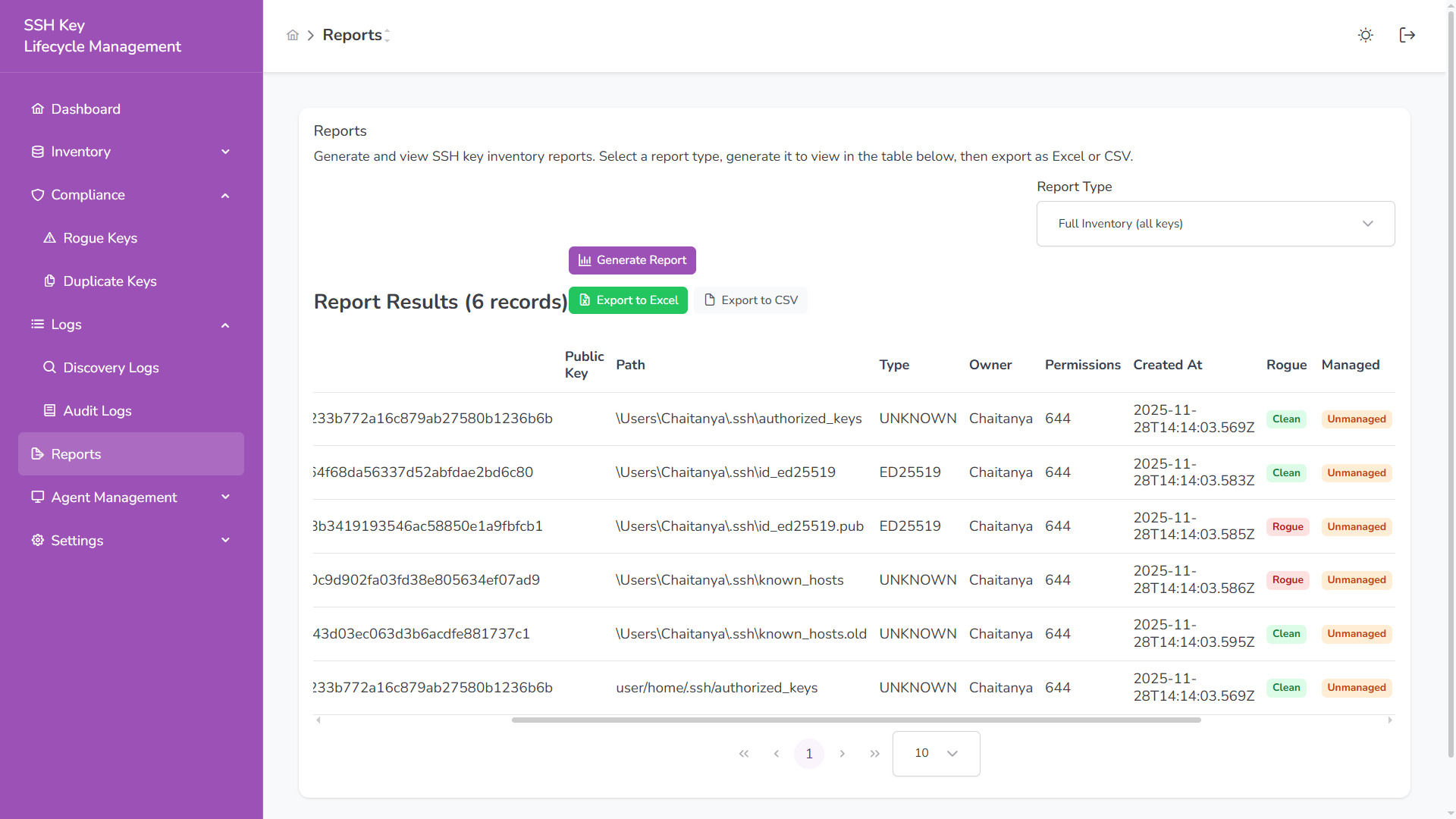Reports – Full Inventory