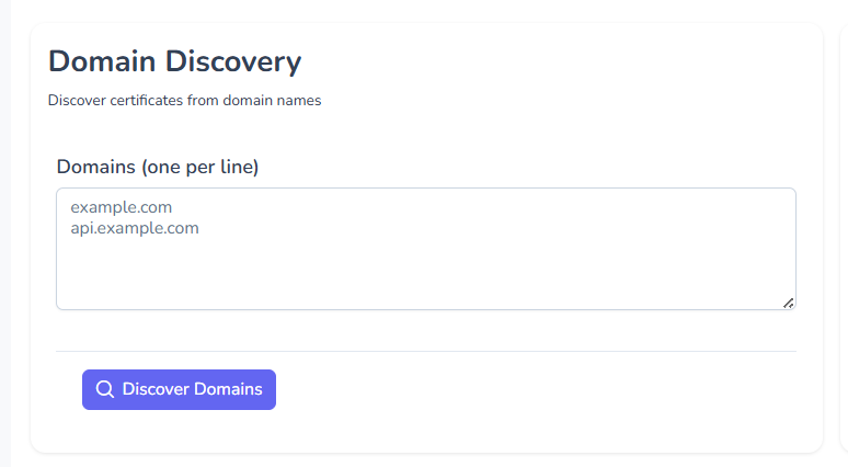 Domain Discovery